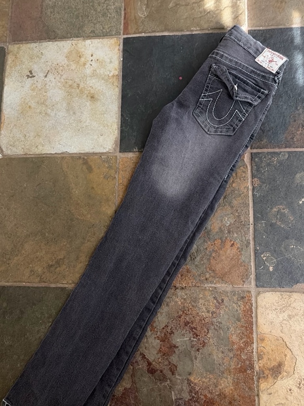 True Religion Women's Skinny Jeans in Charcoal